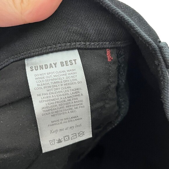 Aritzia Sunday Best Skinny Jeans Women’s 26 Dark Wash Mid Rise Stretch Denim - Picture 11 of 13